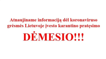 Dėmesio !!!