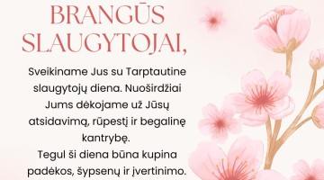 Sveikiname su Tarptautine slaugytojų diena