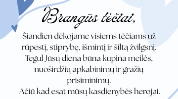 Sveikiname su Tėvo diena