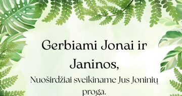 Sveikiname su Joninėmis