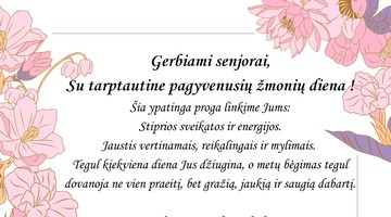 Tarptautinė pagyvenusių žmonių diena