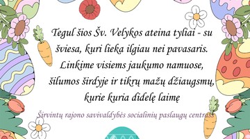 Sveikiname su Šv. Velykom!