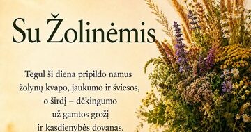 Sveikiname su Žolinėmis!