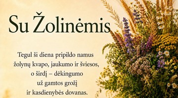 Sveikiname su Žolinėmis!